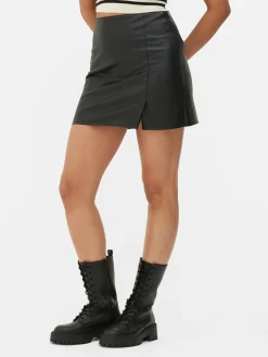 Femme Primark Jupes|Mini-jupe En Simili Cuir