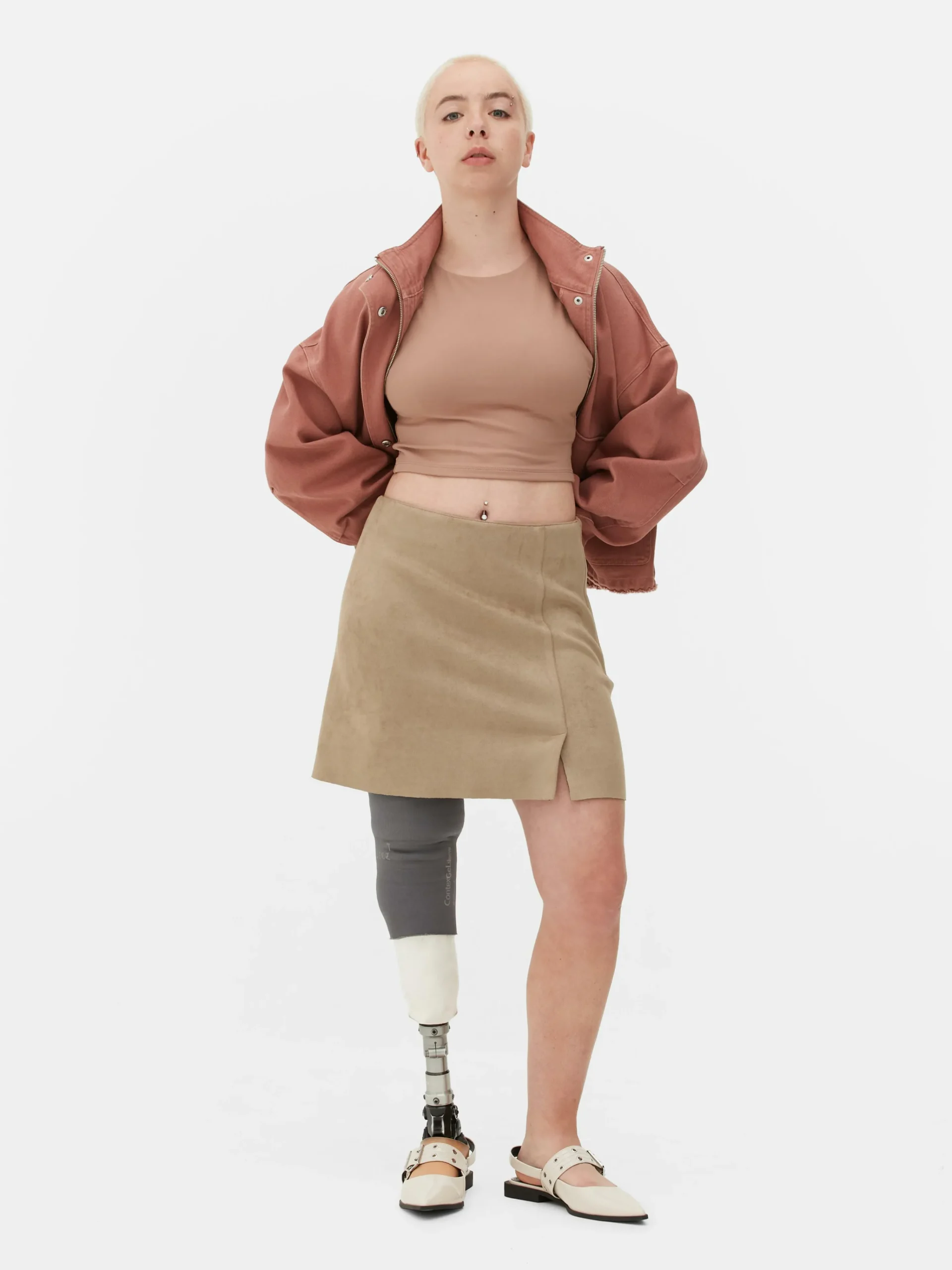 Femme Primark Jupes|Mini-jupe En Suédine