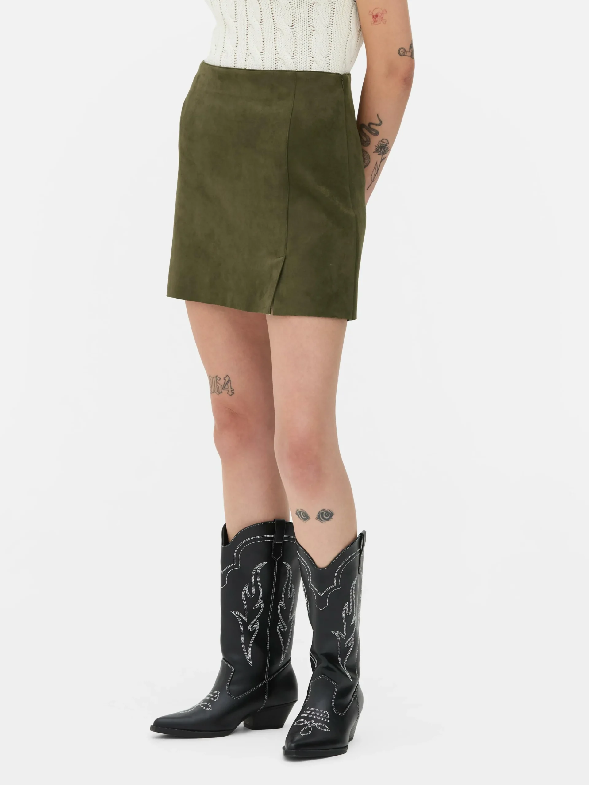 Femme Primark Jupes|Mini-jupe En Suédine