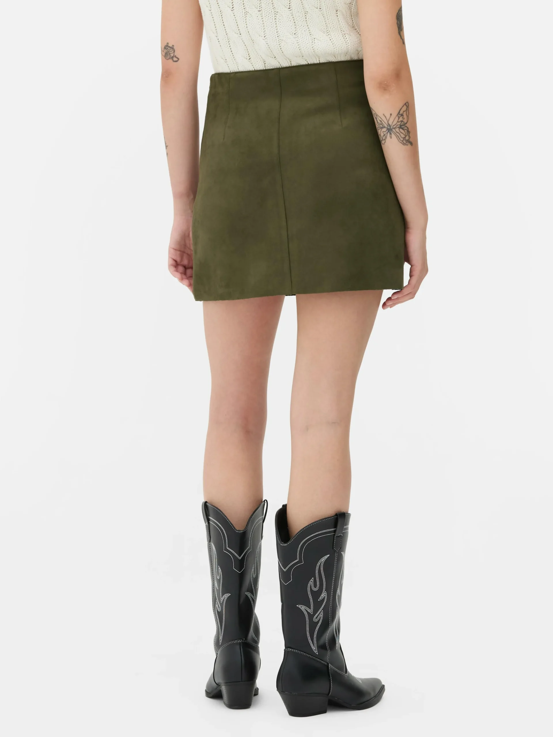 Femme Primark Jupes|Mini-jupe En Suédine