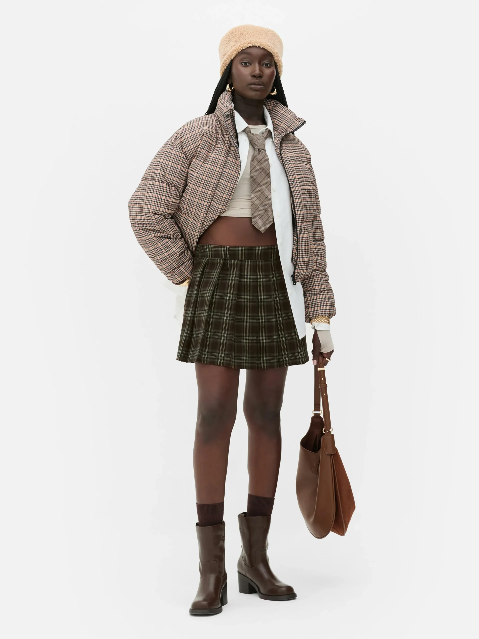 Femme Primark Jupes|Mini-jupe Plissée à Carreaux Rita Ora