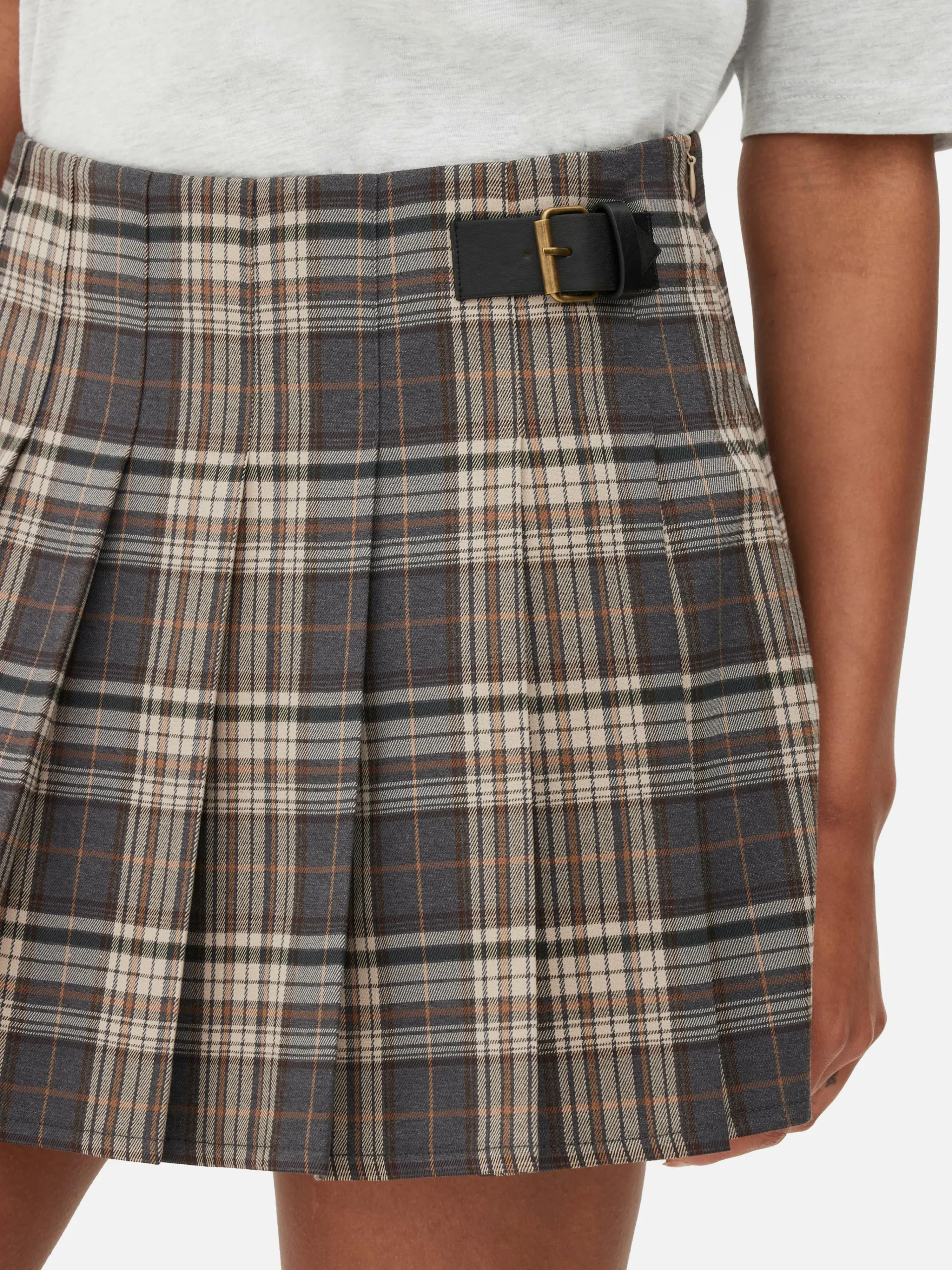 Femme Primark Jupes|Mini-jupe Plissée à Ceinture