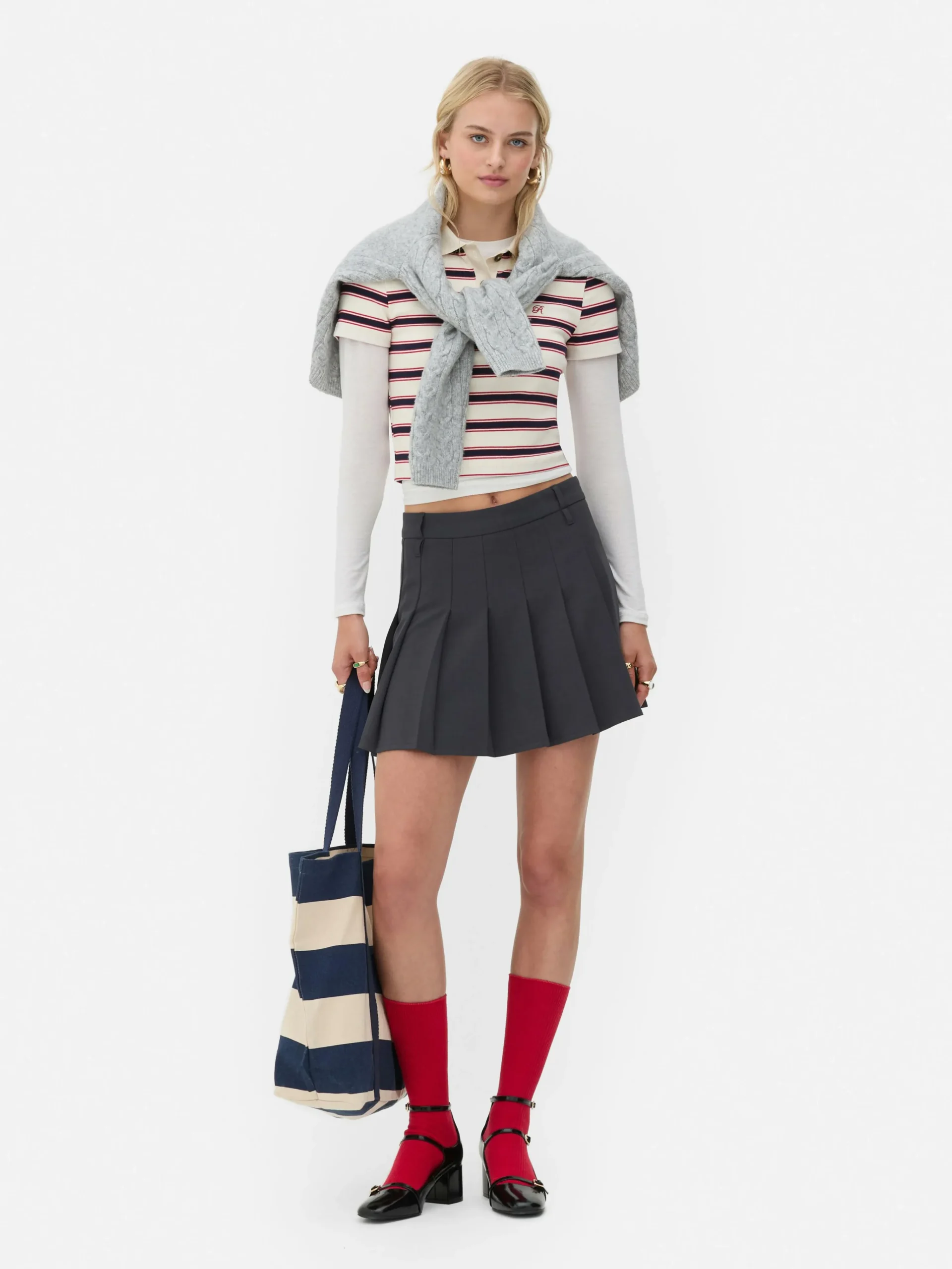 Femme Primark Jupes|Mini-jupe Plissée Rita Ora