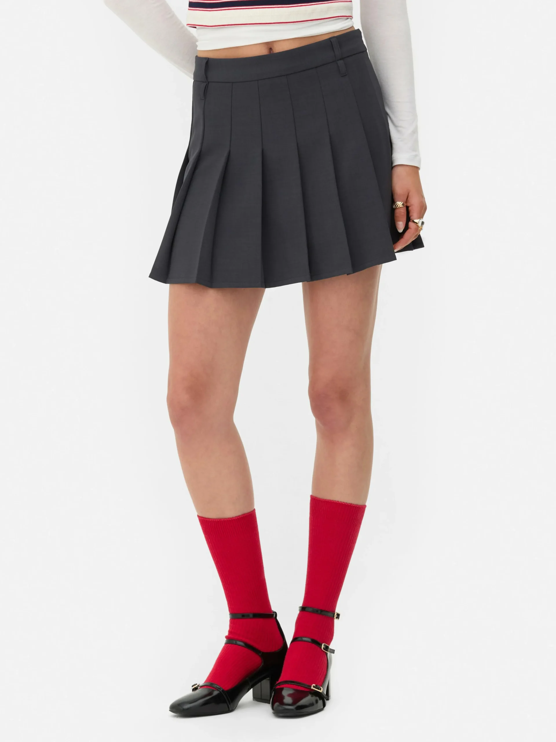 Femme Primark Jupes|Mini-jupe Plissée Rita Ora