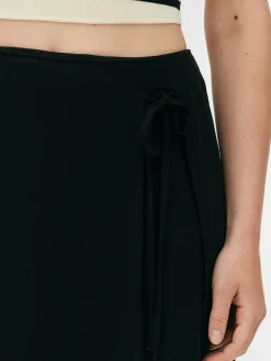 Femme Primark Jupes|Mini-jupe Portefeuille à Nouer Sur Le Devant