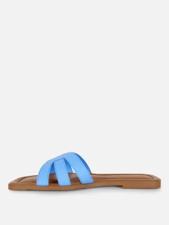 Femme Primark Sandales|Mules à Lanières En Simili Cuir