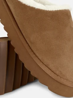 Femme Primark Chaussons|Mules Doublées En Fausse Fourrure