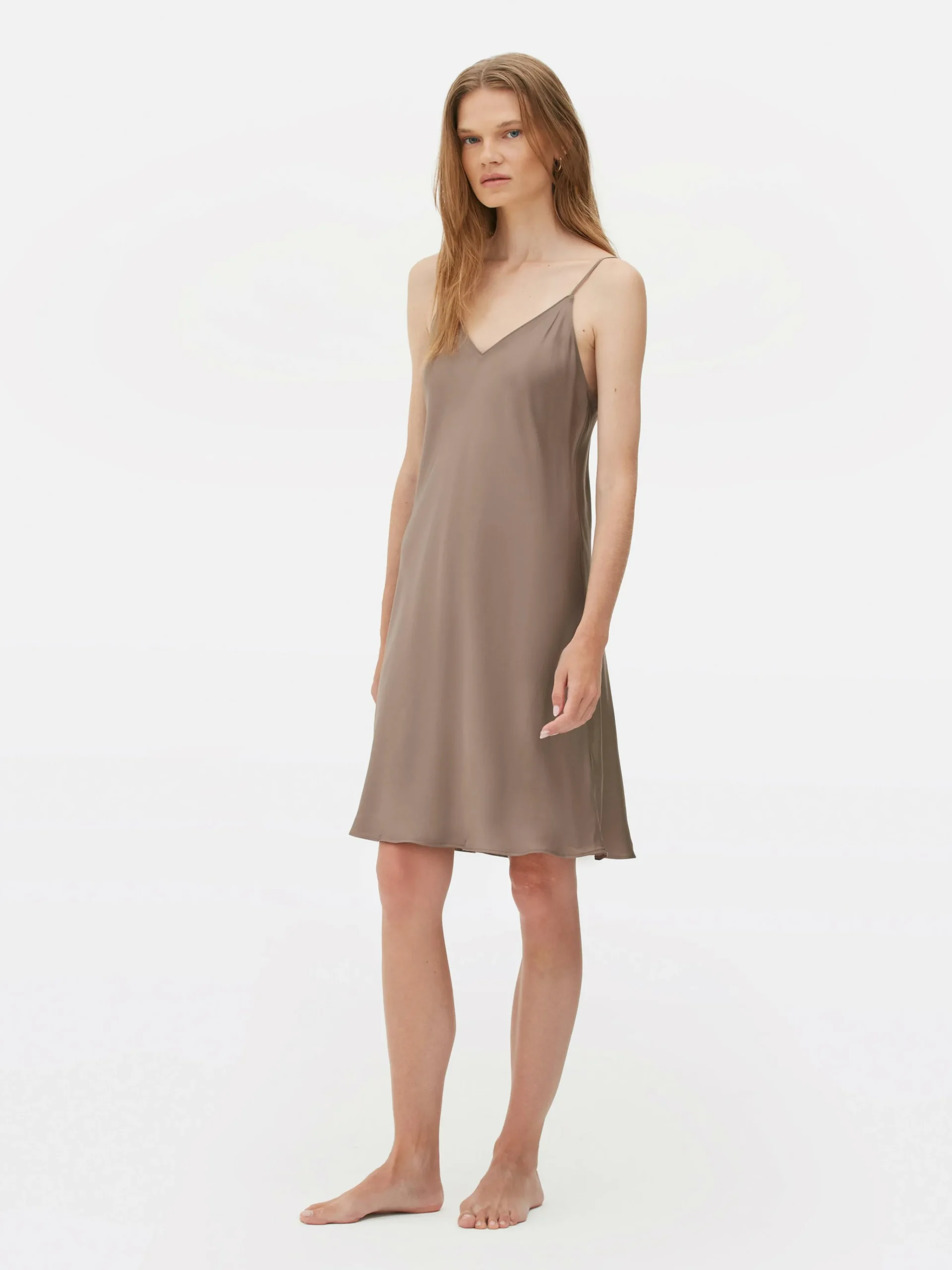 Femme Primark Combinaisons Et Caracos|Nuisette En Satin à Col En V