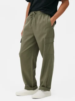 Homme Primark Pantalon|Pantalon Cargo à Cordon De Serrage à La Taille