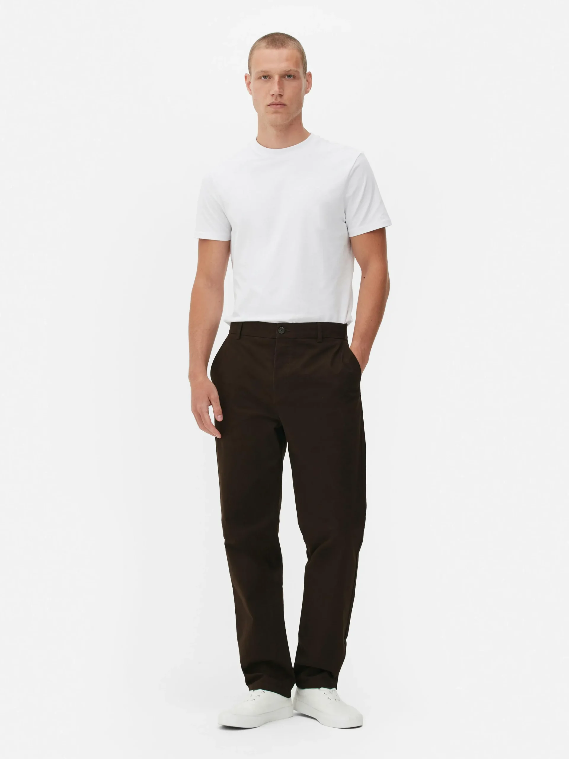 Homme Primark Pantalon|Pantalon Chino Stretch Coupe Droite