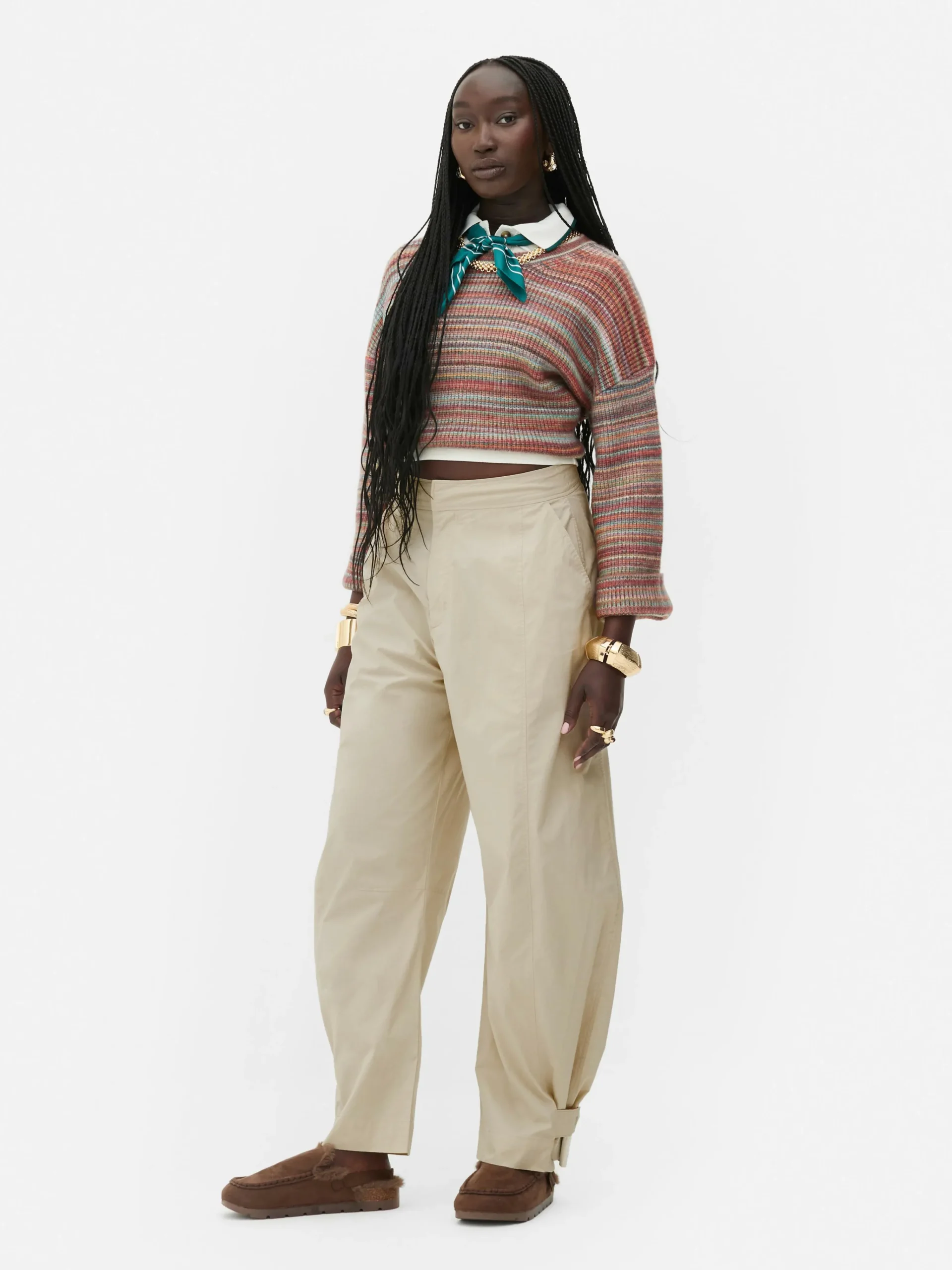 Femme Primark Pantalons Et Leggings|Pantalon Utilitaire Coupe Barrel Rita Ora