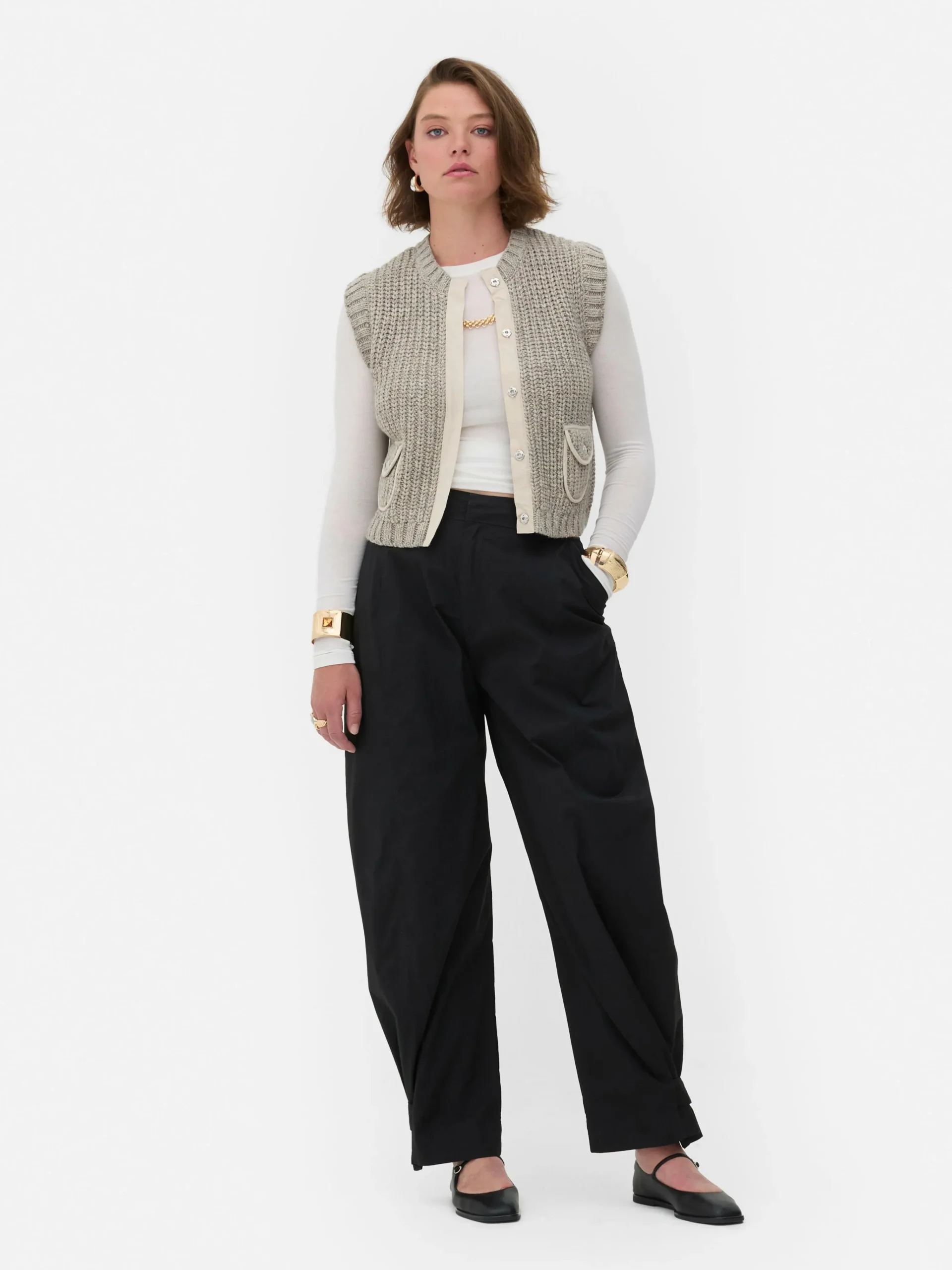 Femme Primark Pantalons Et Leggings|Pantalon Utilitaire Coupe Barrel Rita Ora