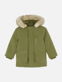 Primark Manteaux Et Vestes|Parka à Capuche En Fausse Fourrure