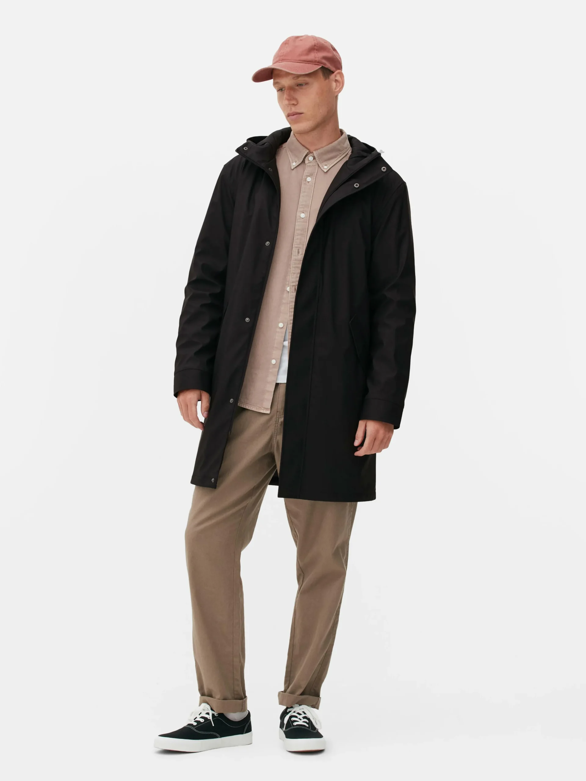 Homme Primark Manteaux Et Vestes|Parka Caoutchoutée à Capuche