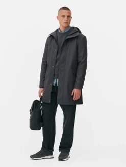 Homme Primark Manteaux Et Vestes|Parka Caoutchoutée à Capuche