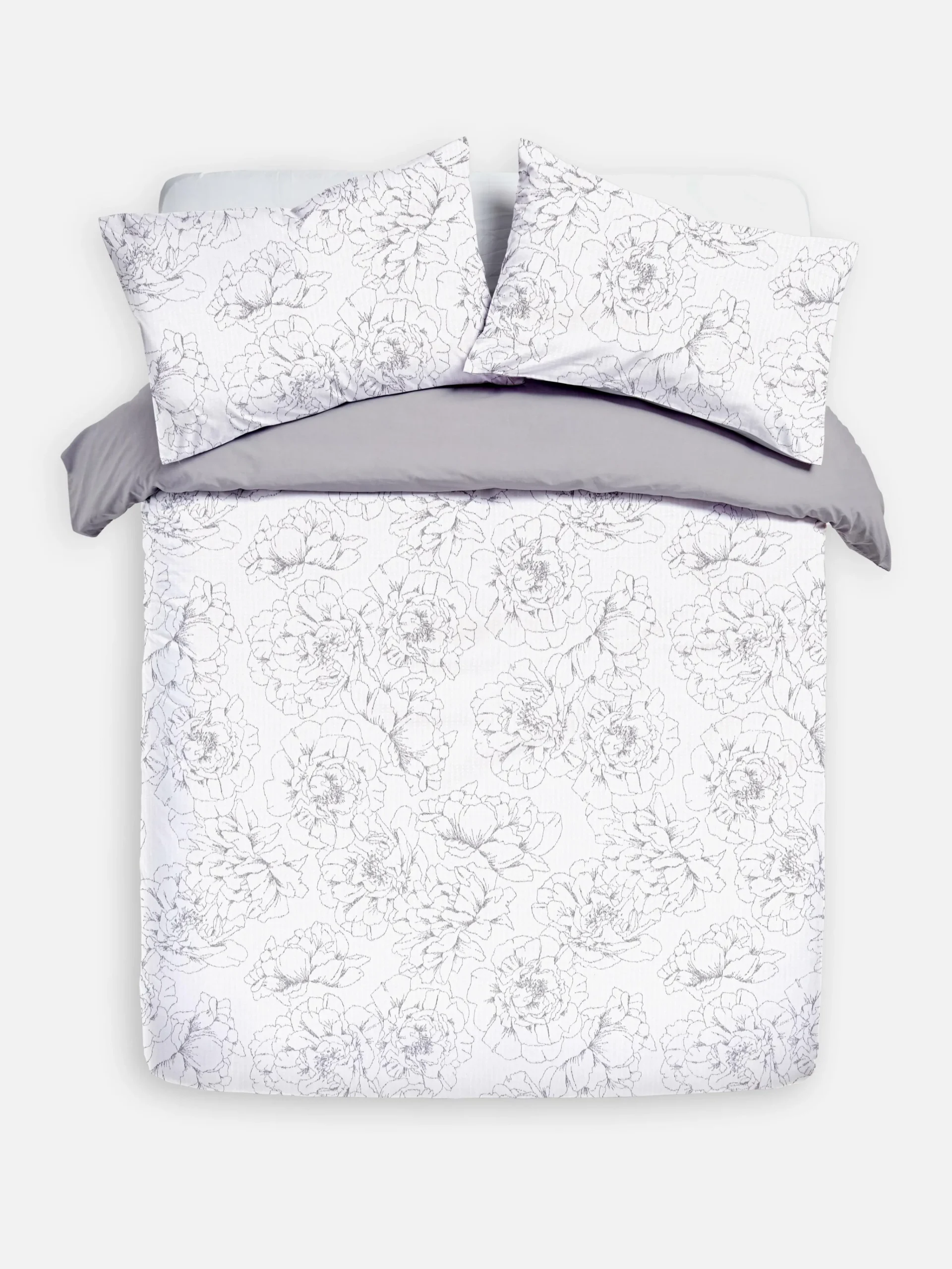 Primark Housses De Couette Et Parures De Lit|Parure De Lit Double Texturée à Fleurs