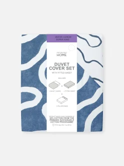 Primark Housses De Couette Et Parures De Lit|Parure De Lit King Size à Motif Ondulé