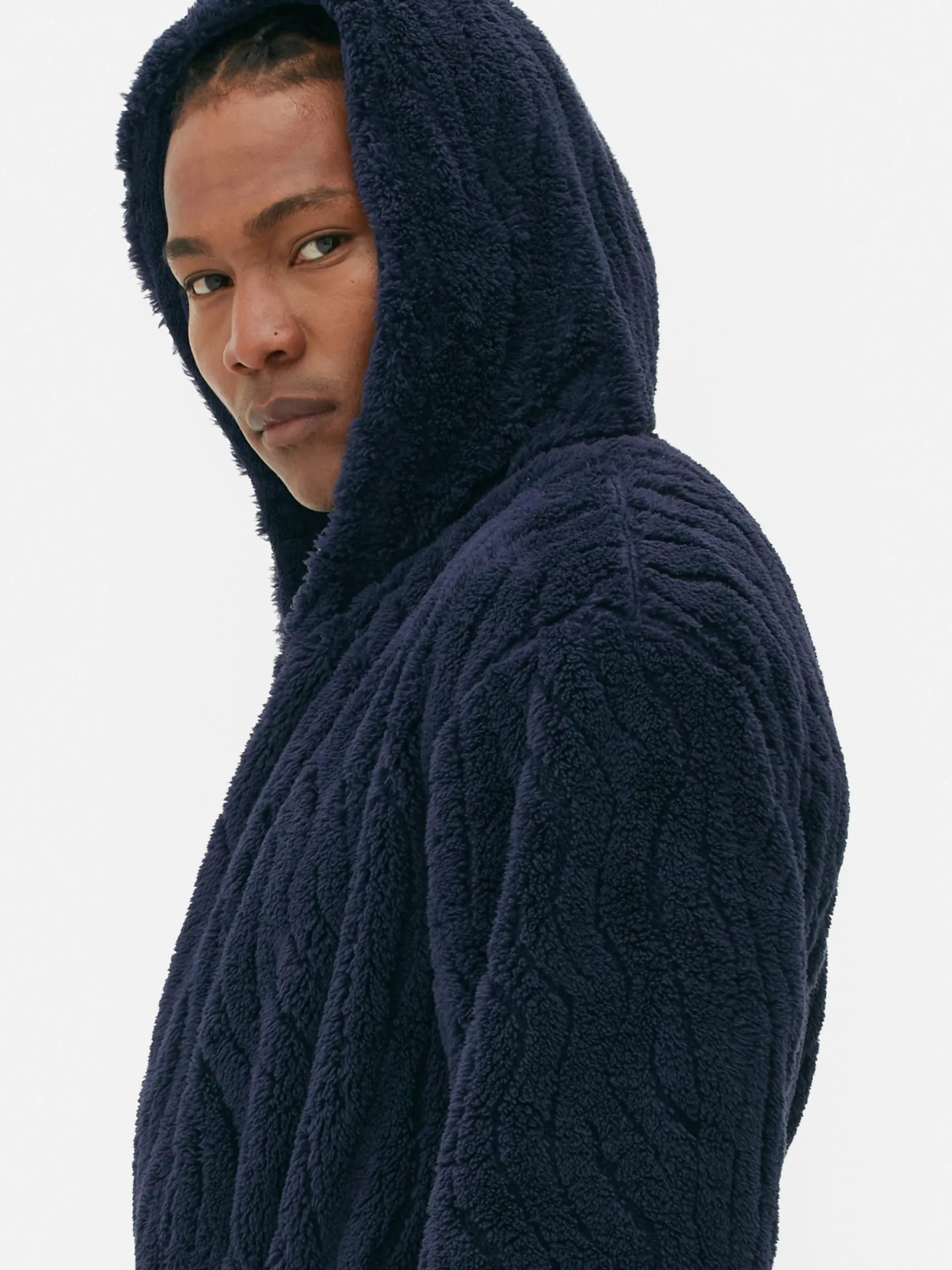 Homme Primark Pyjamas|Peignoir En Molleton Texturé