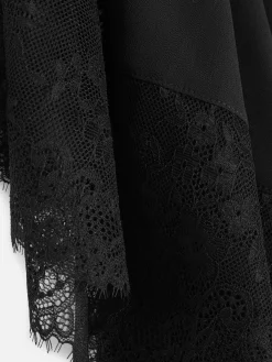 Femme Primark Peignoirs|Peig Transparent à Finitions En Dentelle Effrangée