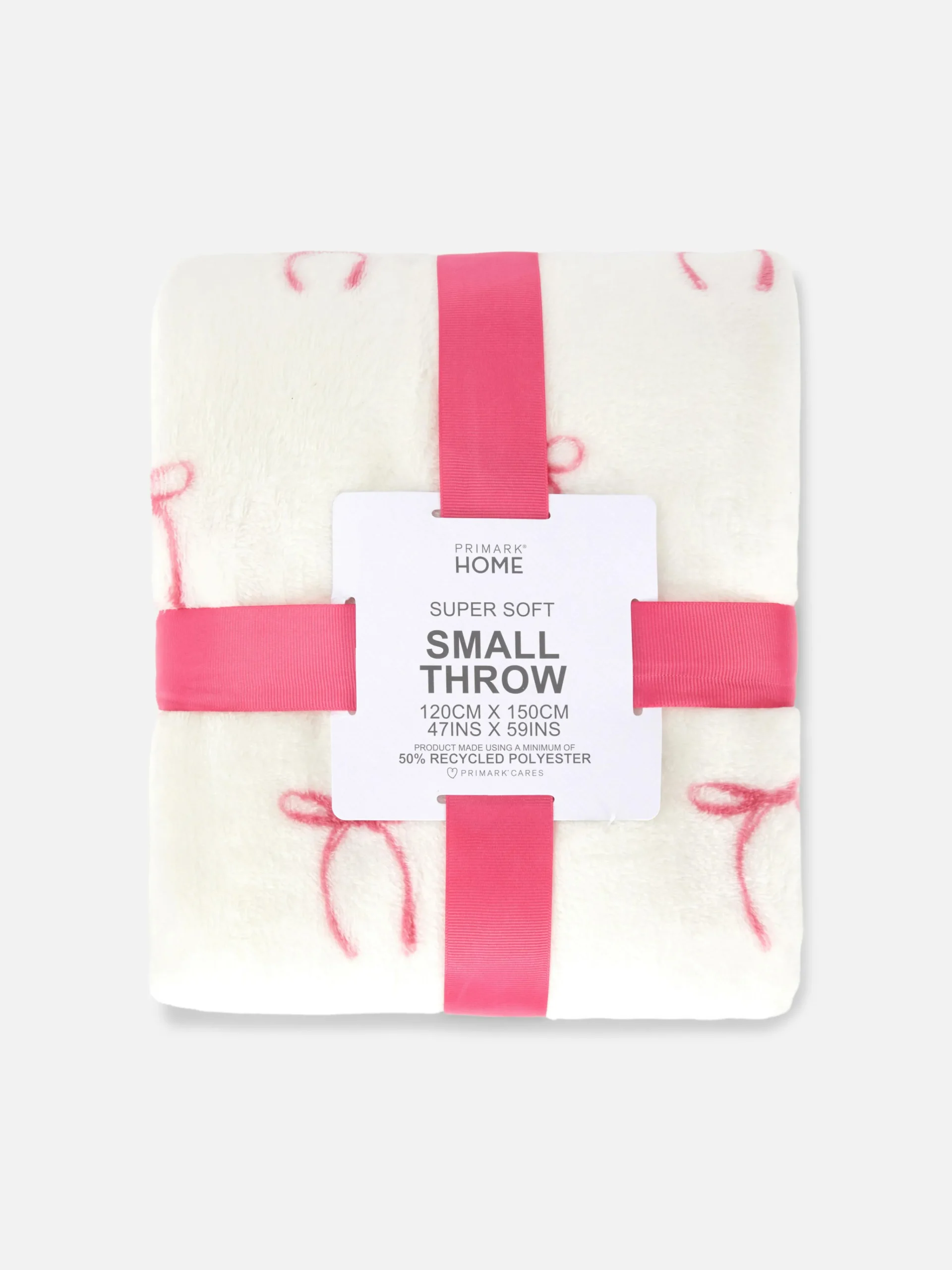 Primark Couvertures Et Jetés De Lit|Petite Couverture à Imprimé Nœud