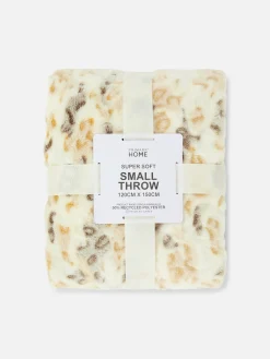 Primark Couvertures Et Jetés De Lit|Petite Couverture Ultra-douce à Imprimé Guépard