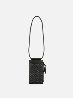 Femme Primark Sacs Et Porte-Monnaie|Pochette Pour Téléphone Zippée Et Matelassée à Chevrons