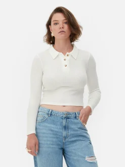 Femme Primark Hauts Et T-Shirts|Polo Côtelé à Manches Longues Rita Ora