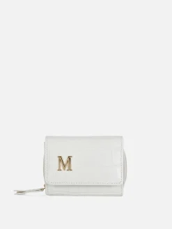 Femme Primark Sacs Et Porte-Monnaie|Porte-monnaie En Simili Cuir Effet Croco Avec Initiale