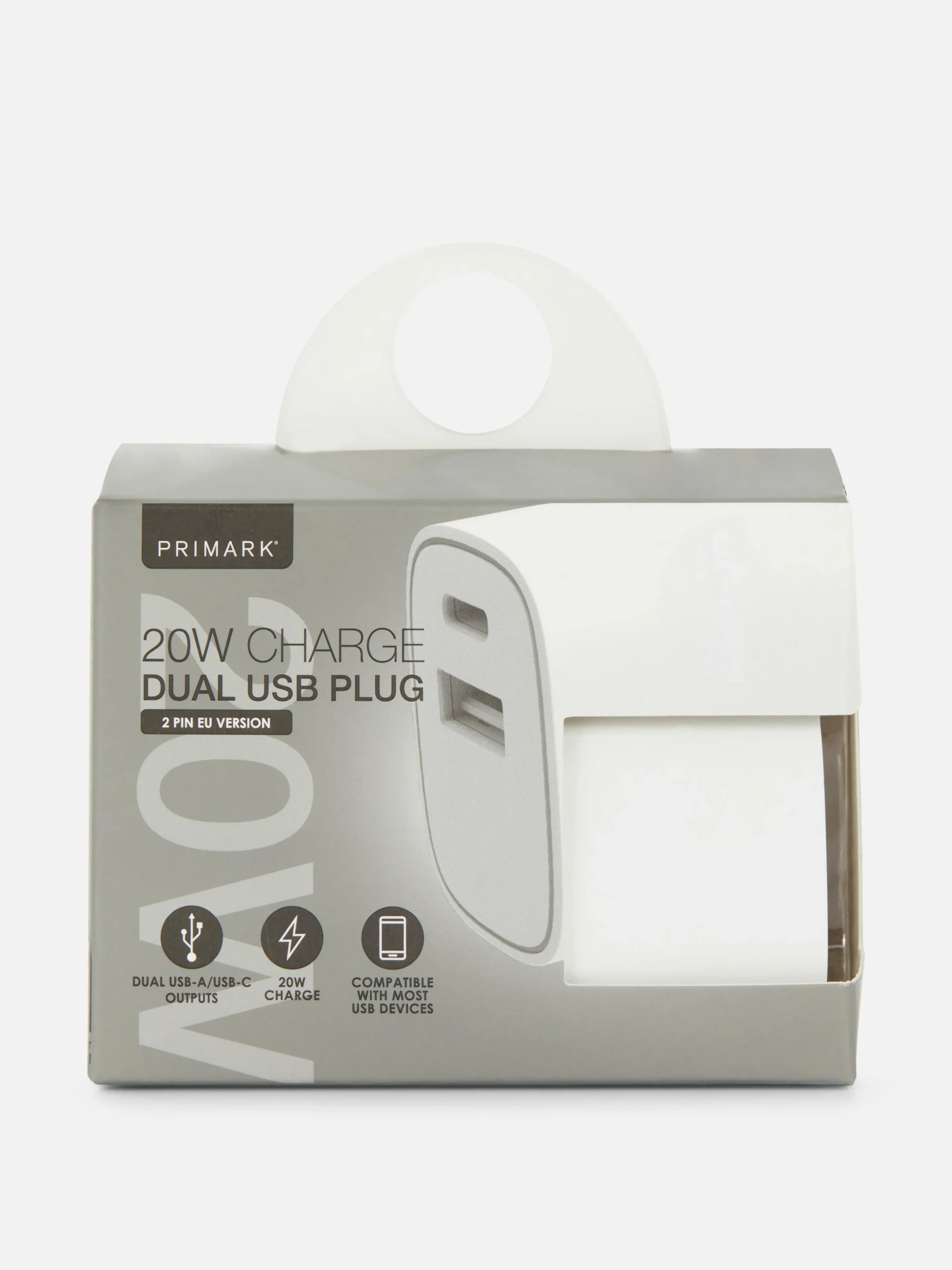 Primark Chargeurs|Prise D'adaptateur De Voyage Double à Deux Broches