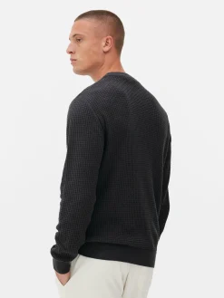 Homme Primark Pulls Et Gilets|Pull à Col Ras-du-cou En Point De Panier Tressé