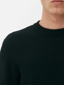 Homme Primark Pulls Et Gilets|Pull à Col Ras-du-cou En Point De Panier Tressé