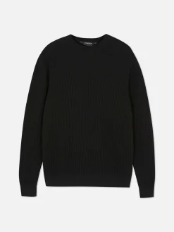 Homme Primark Pulls Et Gilets|Pull à Col Ras-du-cou En Point De Panier Tressé