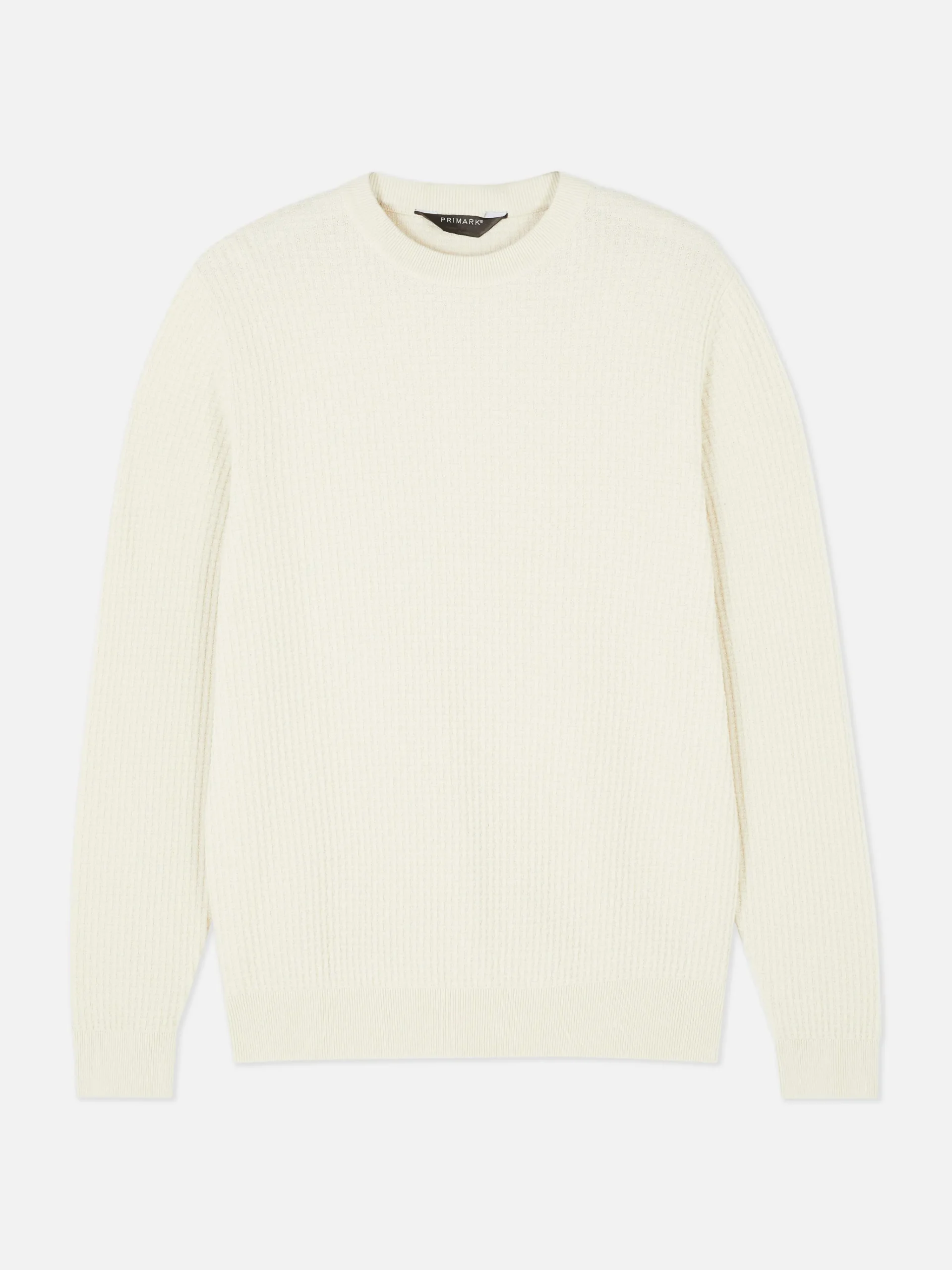 Homme Primark Pulls Et Gilets|Pull à Col Ras-du-cou En Point De Panier Tressé