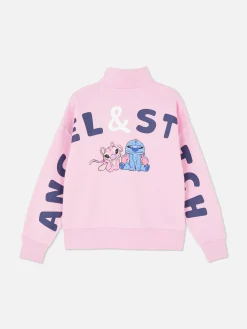 Enfant Primark Sweats À Capuche Et Sweat-Shirts|Pull à Col Zippé Disney Stitch & Angel