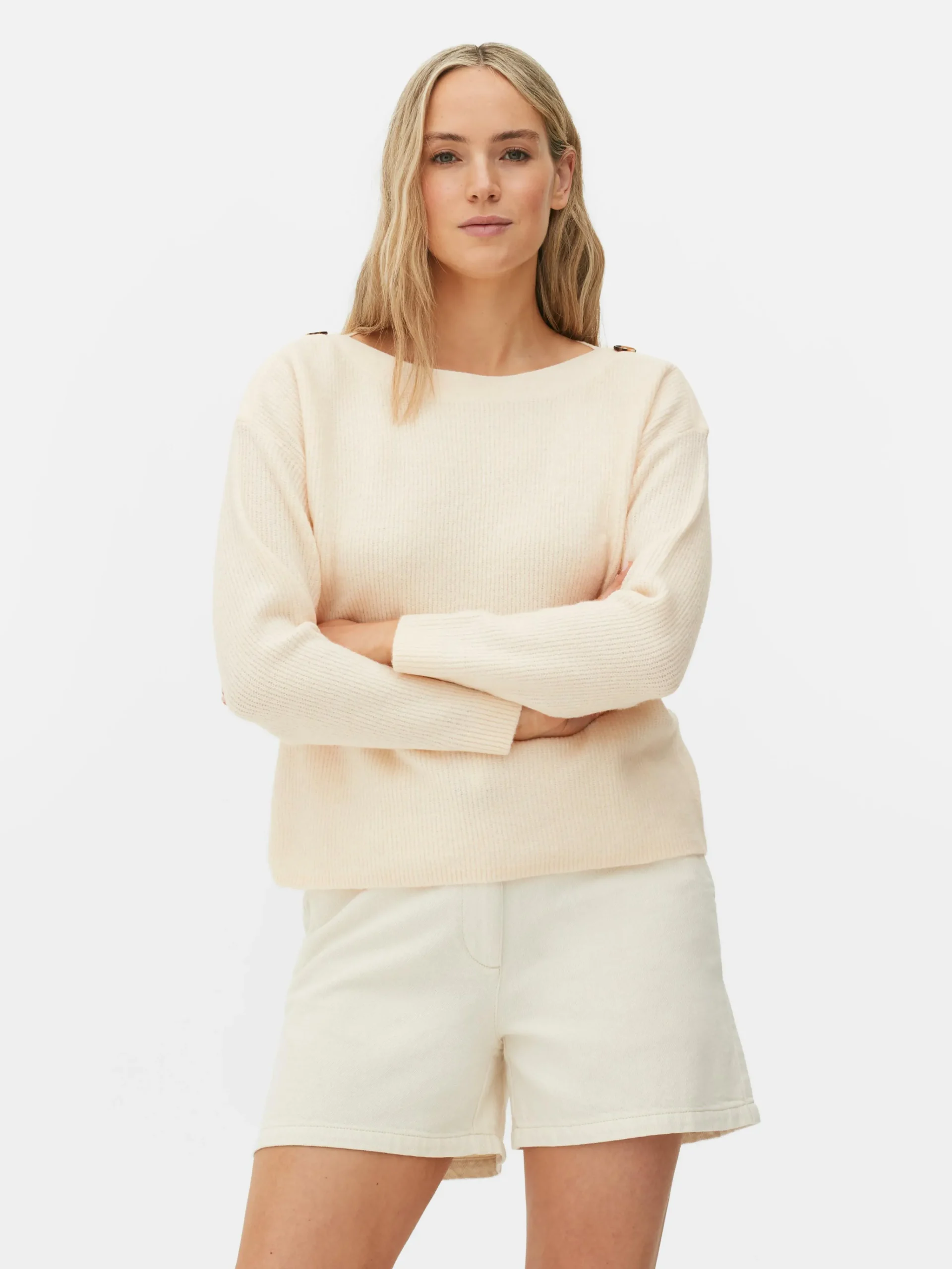 Femme Primark Pulls Et Gilets|Pull à Encolure Bateau Et à épaules Boutonnées