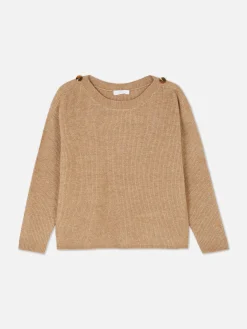 Femme Primark Pulls Et Gilets|Pull à Encolure Bateau Et à épaules Boutonnées
