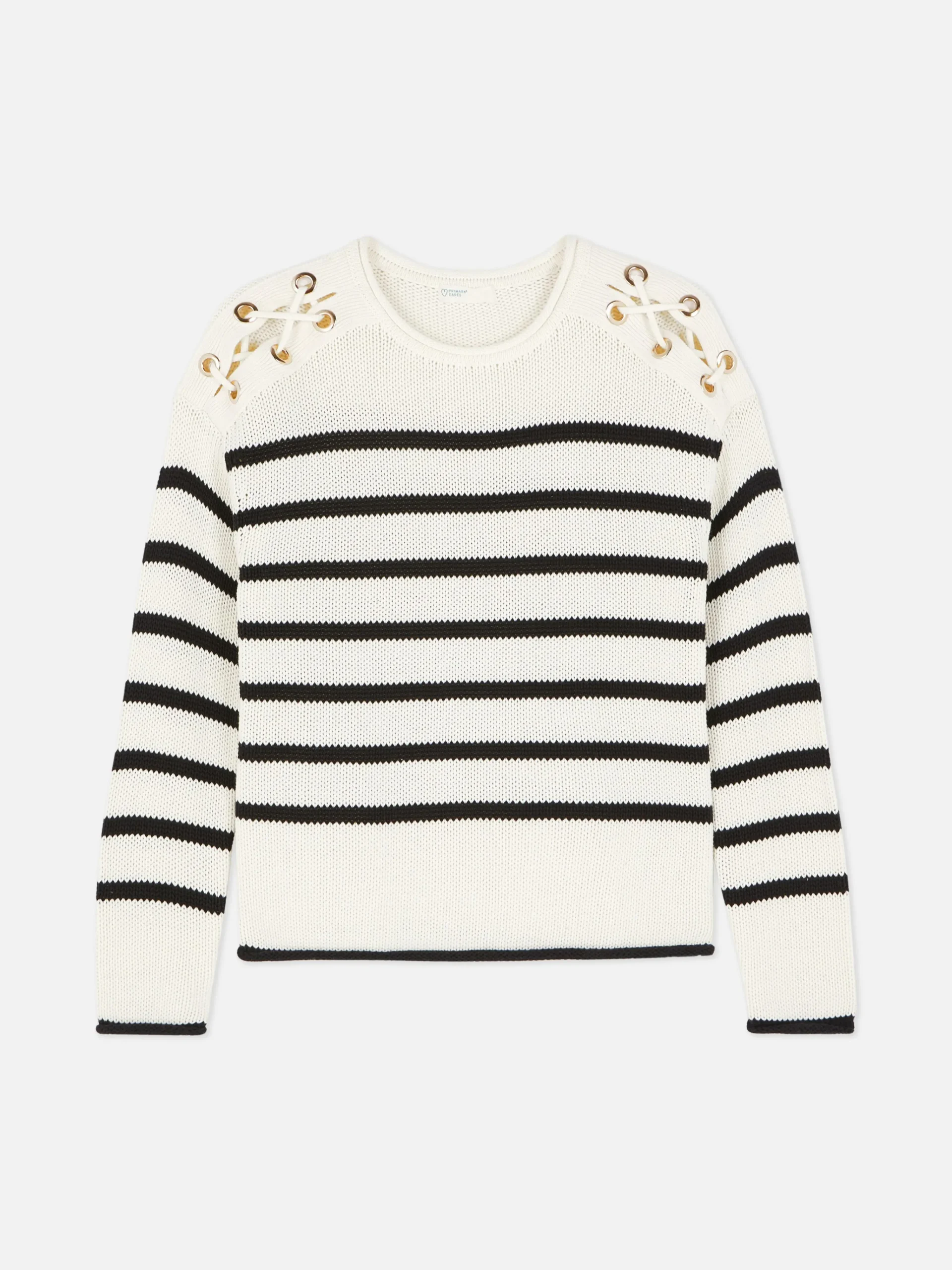 Femme Primark Pulls Et Gilets|Pull à Rayures Et épaules En Treillage