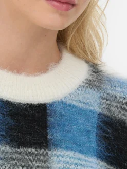 Femme Primark Pulls Et Gilets|Pull Brossé à Carreaux Rita Ora