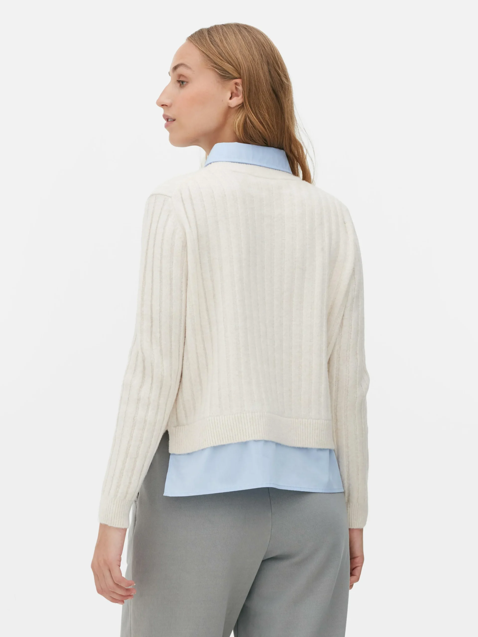 Femme Primark Pulls Et Gilets|Pull Chemise Deux-en-un