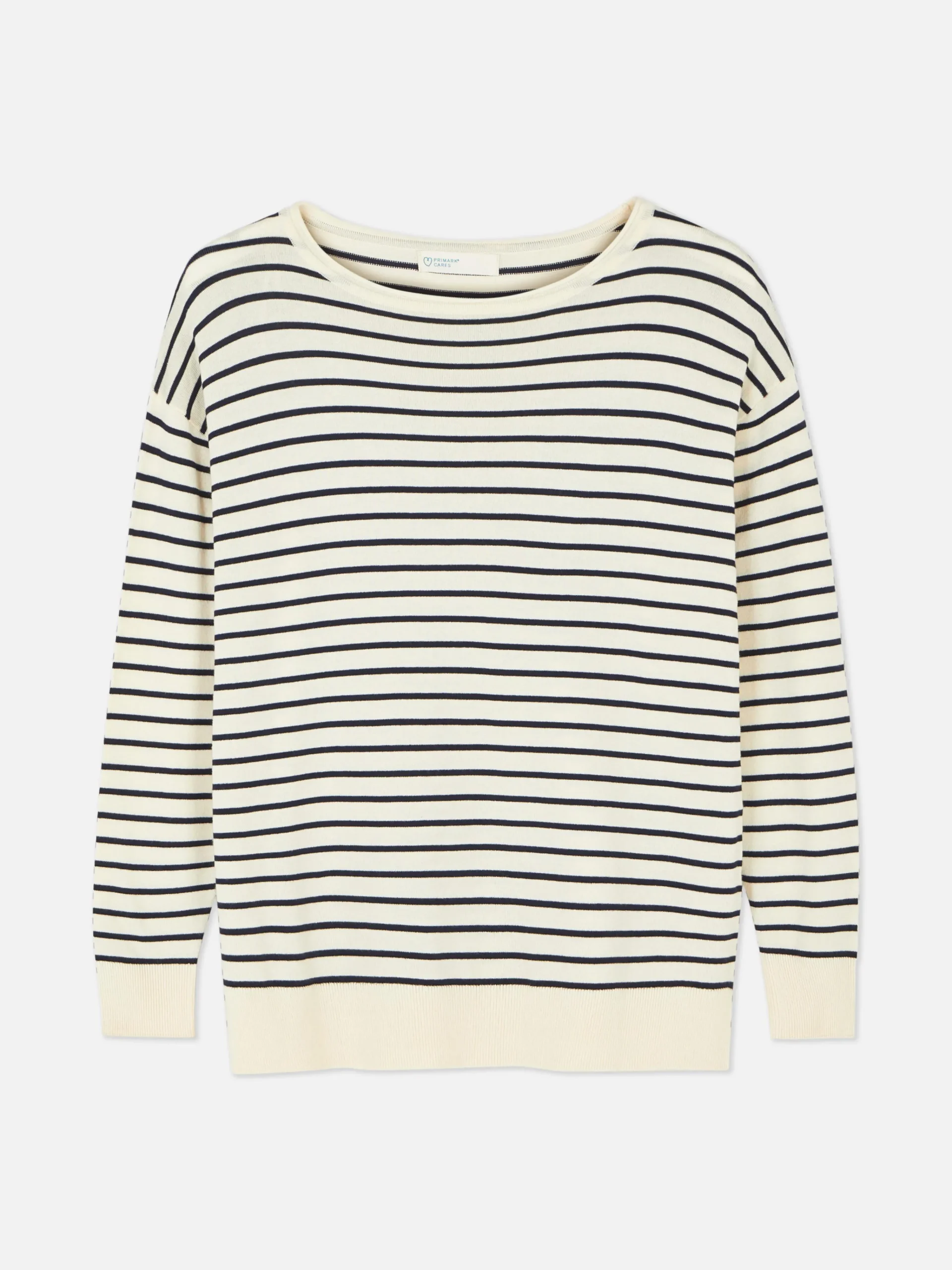 Femme Primark Pulls Et Gilets|Pull Col Bateau à Rayures En Maille Fine