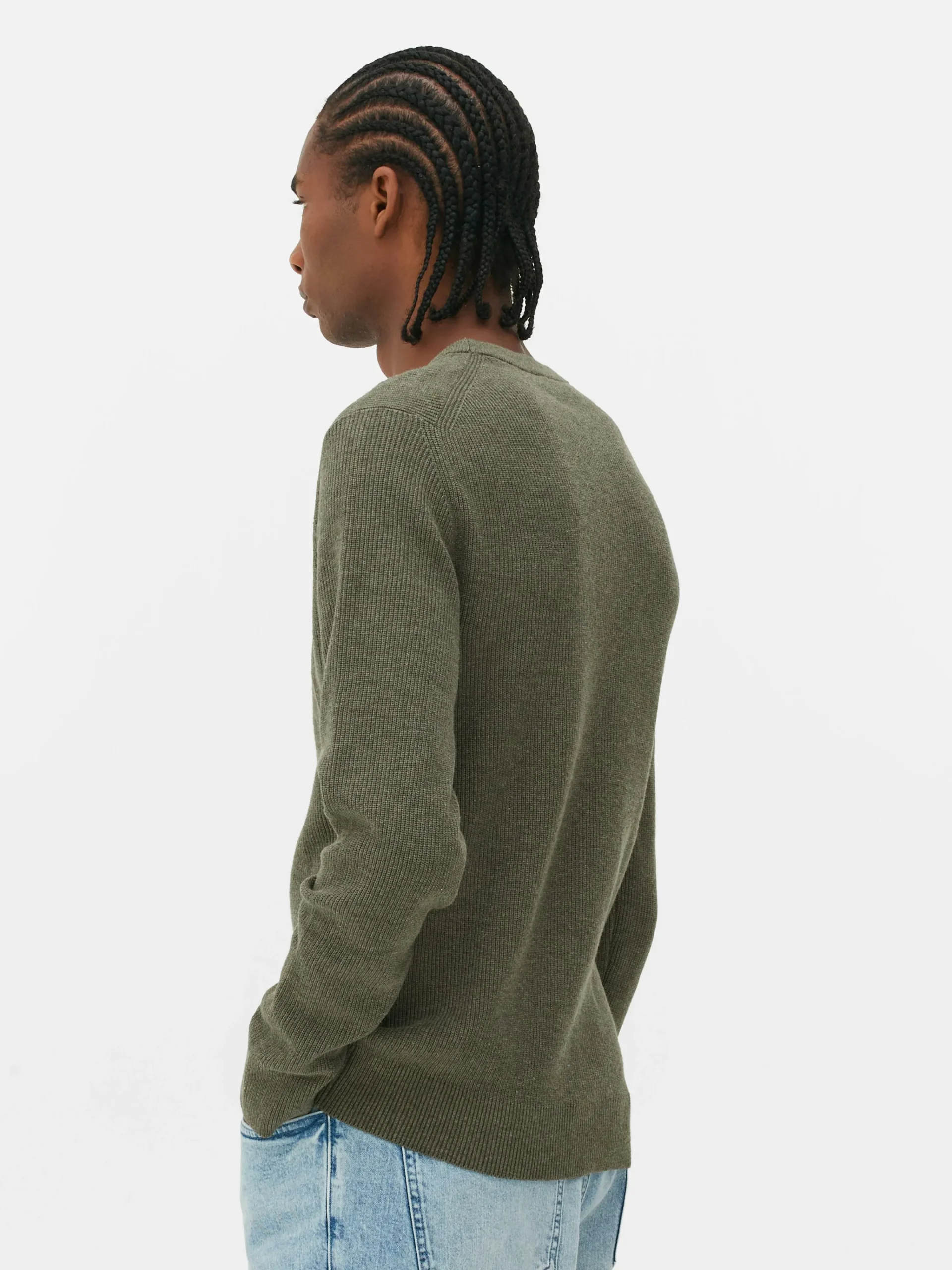 Homme Primark Pulls Et Gilets|Pull Côtelé à Col Ras-du-cou