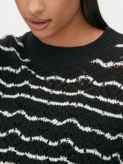 Femme Primark Pulls Et Gilets|Pull En Maille Ajourée à Col Ras-du-cou