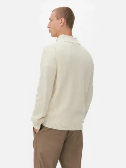 Homme Primark Pulls Et Gilets|Pull En Maille Côtelée à Col Zippé