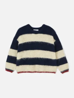 Femme Primark Pulls Et Gilets|Pull En Maille Duveteuse à Rayures Rita Ora