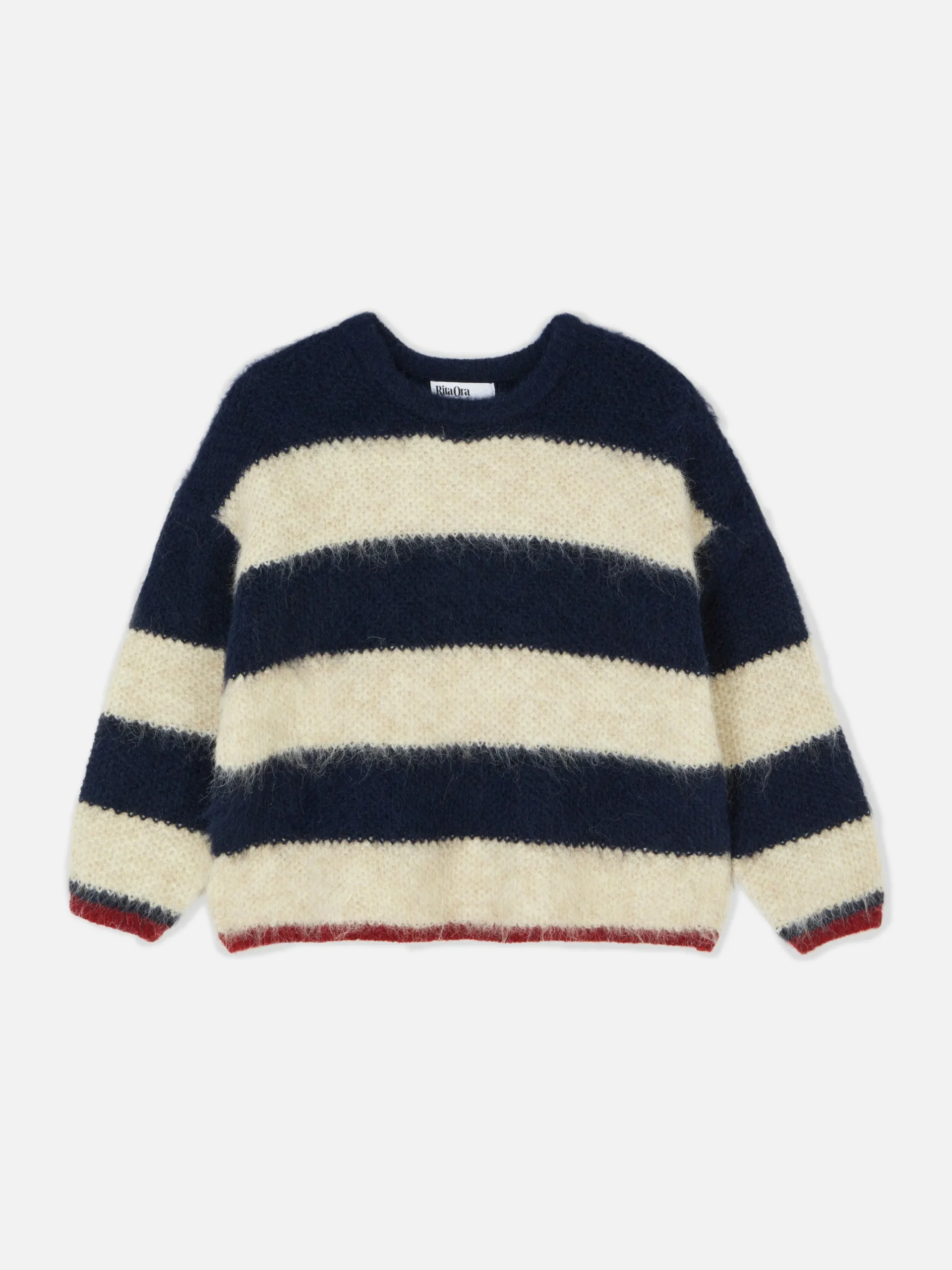 Femme Primark Pulls Et Gilets|Pull En Maille Duveteuse à Rayures Rita Ora