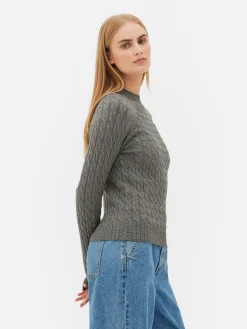 Femme Primark Pulls Et Gilets|Pull En Maille Torsadée à Col Montant