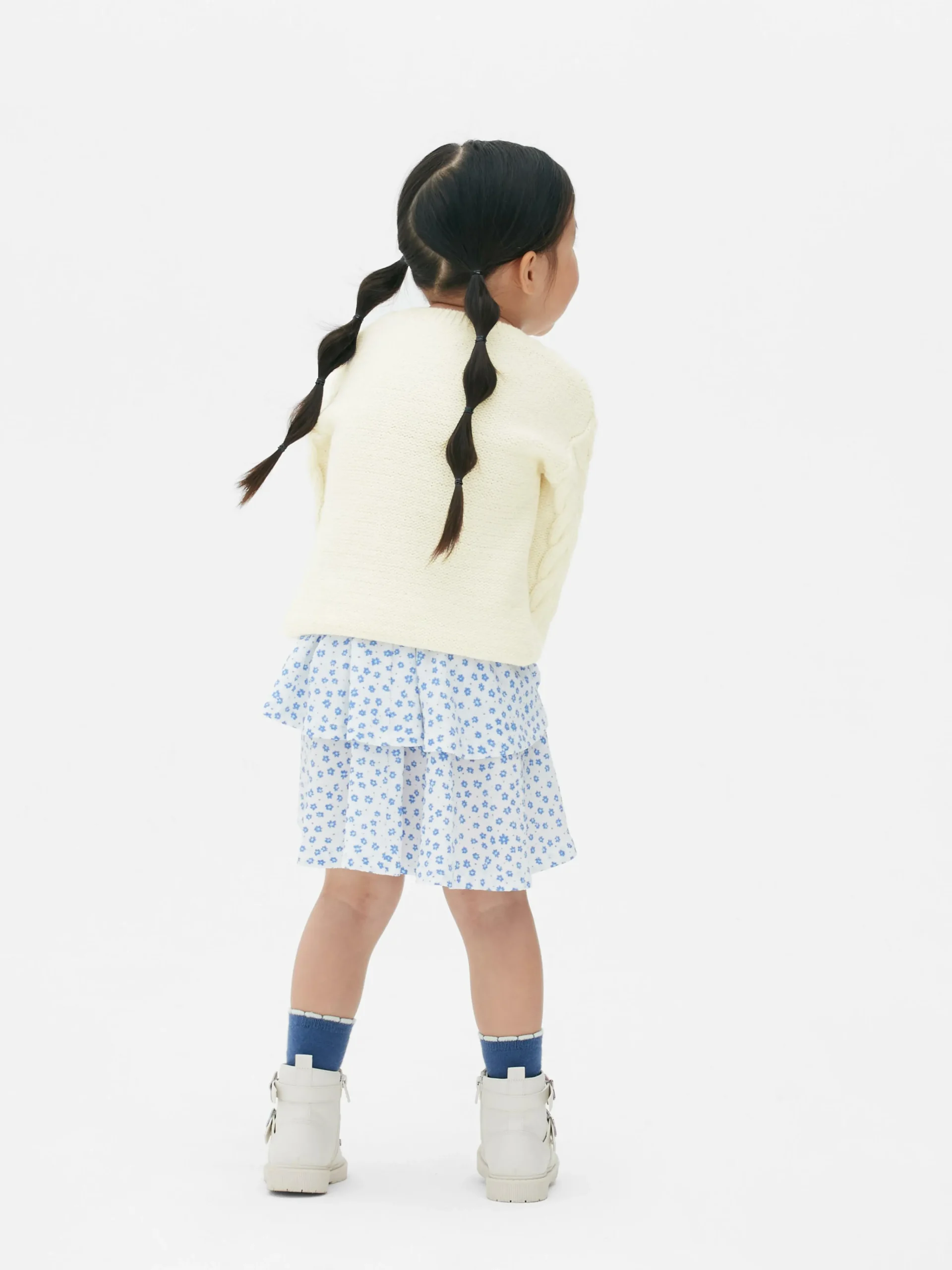 Enfant Primark Pulls Et Gilets|Pull En Maille Torsadée à Fleurs Brodées