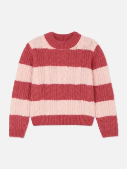 Enfant Primark Pulls Et Gilets|Pull En Maille Torsadée à Rayures