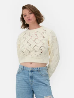 Femme Primark Pulls Et Gilets|Pull En Maille Torsadée Ajourée Rita Ora