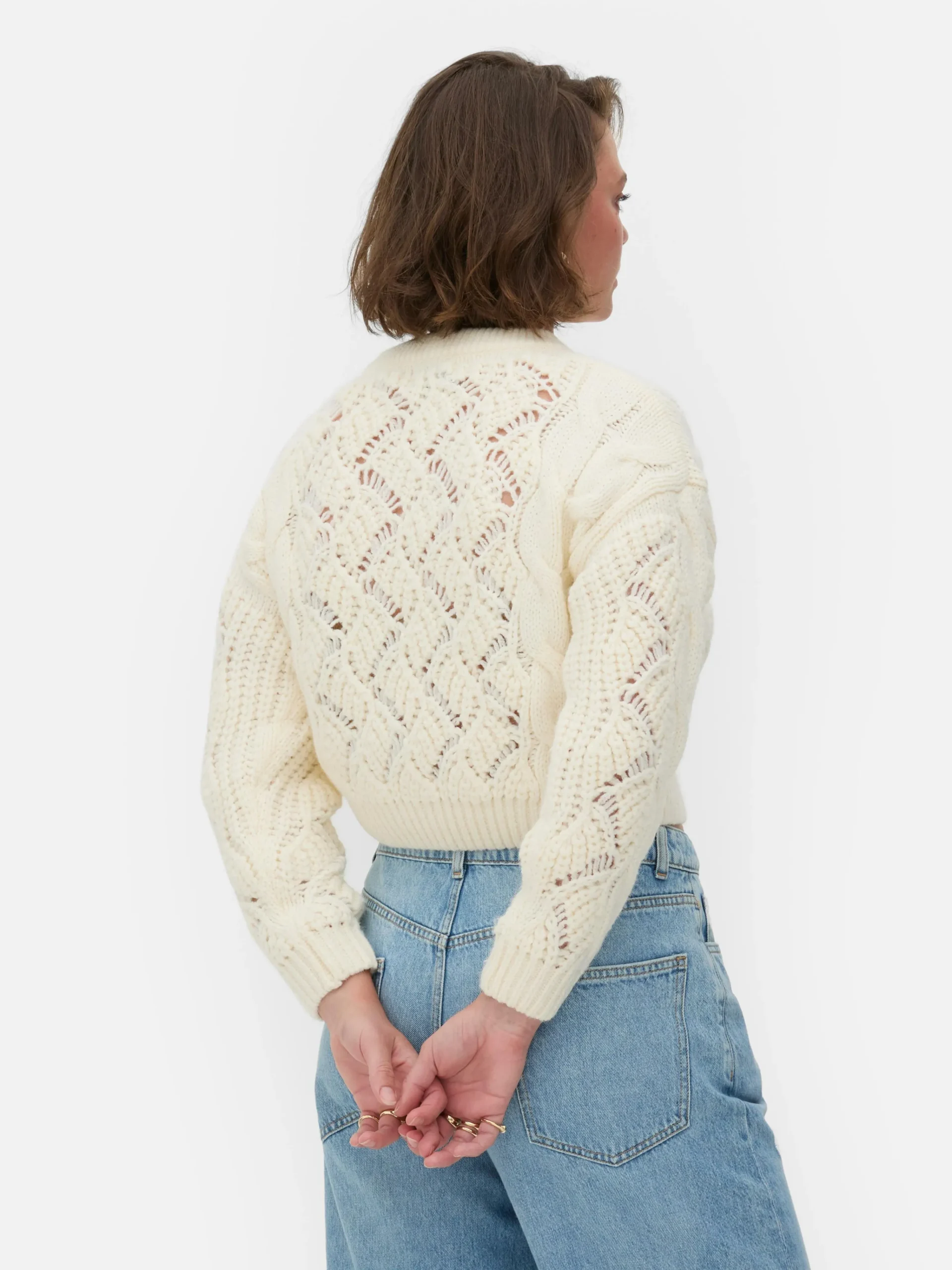 Femme Primark Pulls Et Gilets|Pull En Maille Torsadée Ajourée Rita Ora